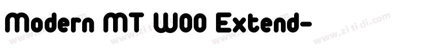 Modern MT W00 Extend字体转换